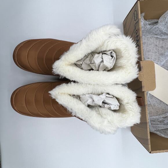 Lamo Water Resistant Memory Foam Puffer Boots Size 7 Brown Chestnut - Picture 4 of 11